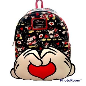 Mickey and Minnie Valentine Loungefly